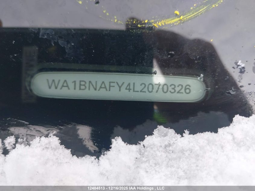 2020 Audi Q5 Premium Plus VIN: WA1BNAFY4L2070326 Lot: 12484513