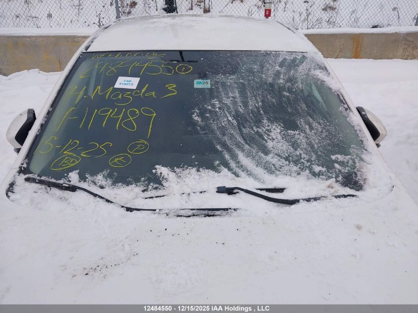 2014 Mazda 3 Touring VIN: 3MZBM1V71EM119489 Lot: 12484550