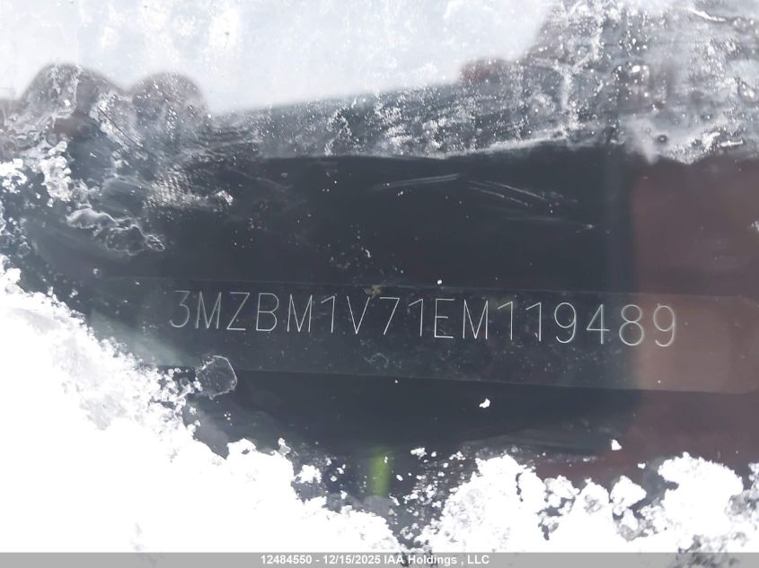 2014 Mazda 3 Touring VIN: 3MZBM1V71EM119489 Lot: 12484550