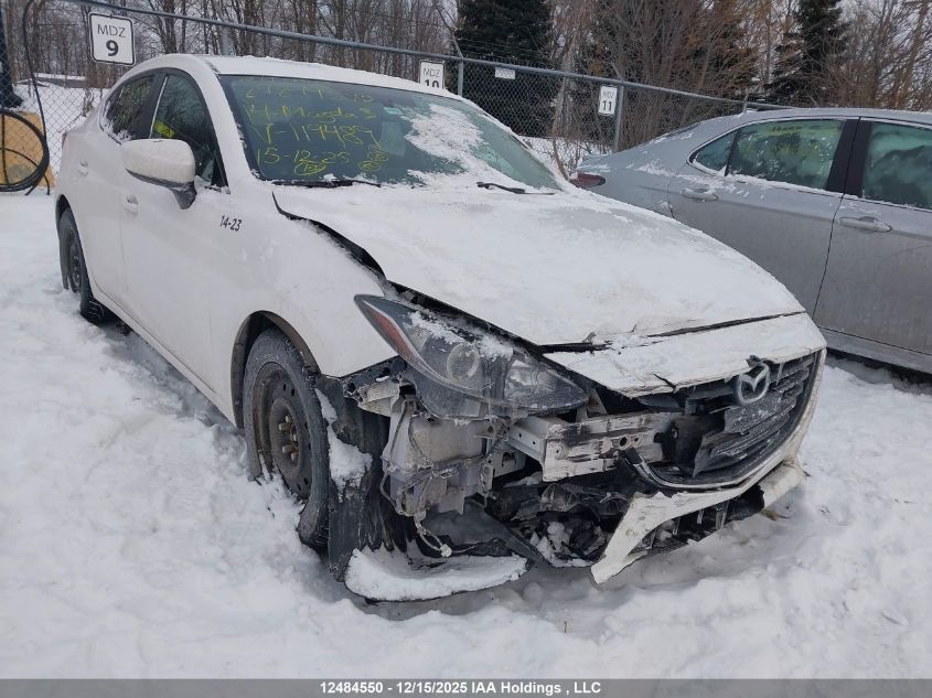 2014 Mazda 3 Touring VIN: 3MZBM1V71EM119489 Lot: 12484550