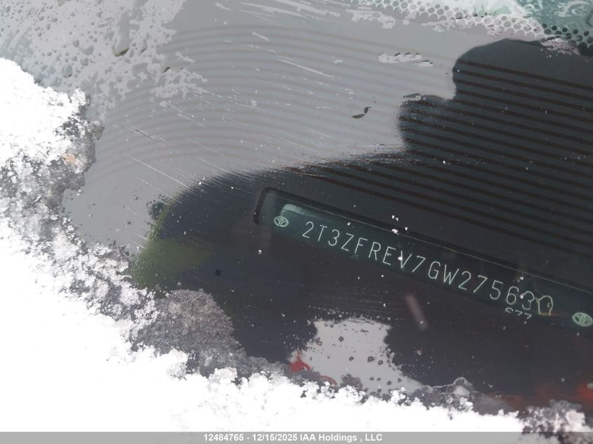 2016 Toyota Rav4 Le VIN: 2T3ZFREV7GW275630 Lot: 12484765