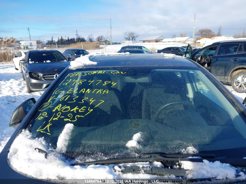 2016 Hyundai Elantra Se/Sport/Limited VIN: KMHDH4AE8GU613347 Lot: 12484784
