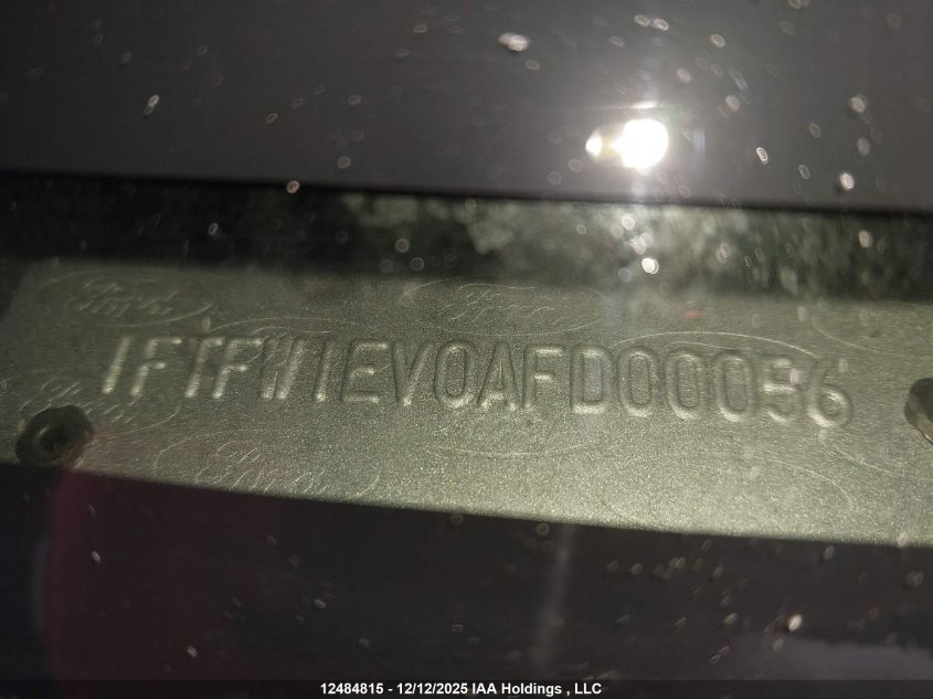 2010 Ford F150 Supercrew VIN: 1FTFW1EV0AFD00056 Lot: 12484815