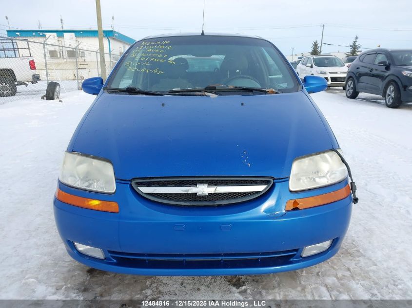 2005 Chevrolet Aveo Lt VIN: KL1TG62685B305861 Lot: 12484816