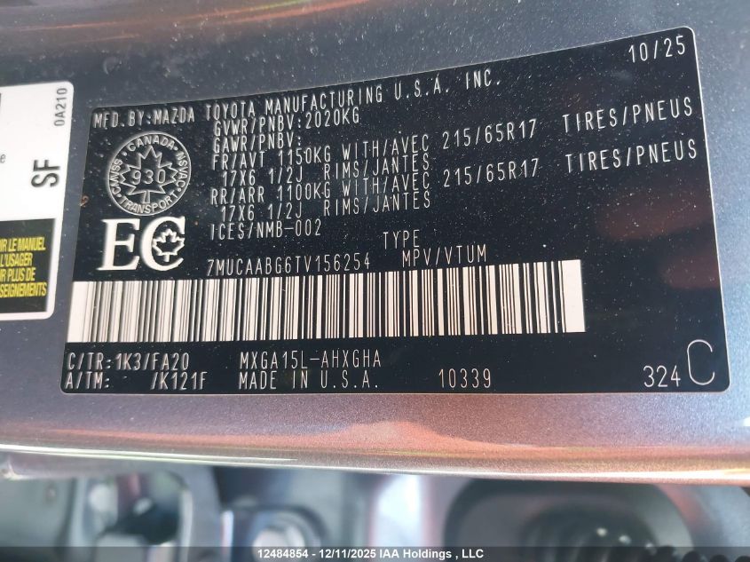 7MUCAABG6TV156254 2026 TOYOTA COROLLA CROSS photo no. 9