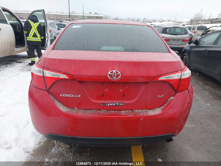 2015 Toyota Corolla Le VIN: 2T1BURHE1FC323425 Lot: 12484873