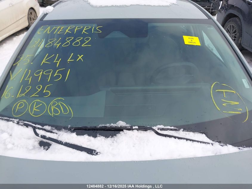 2025 Kia K4 Lx VIN: 3KPFT4DE5SE149951 Lot: 12484882