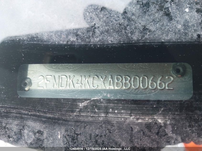 2010 Ford Edge Limited VIN: 2FMDK4KCXABB00662 Lot: 12484916