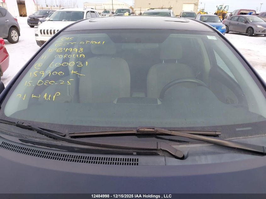 2011 Toyota Corolla S/Le VIN: 2T1BU4EE5BC600031 Lot: 12484998