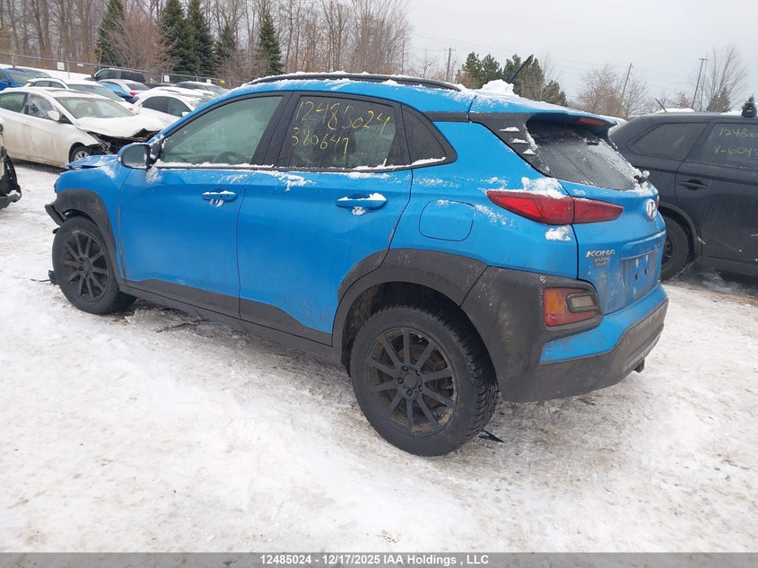 Vin: km8k6caa1ku380649, lot: 2871653, hyundai kona 20193