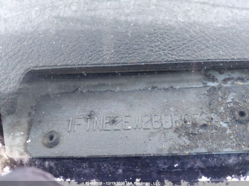 2011 Ford E-250 Commercial VIN: 1FTNE2EW2BDB07904 Lot: 12485108