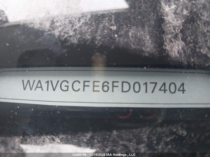 2015 Audi Q7 Prestige VIN: WA1VGCFE6FD017404 Lot: 12485186