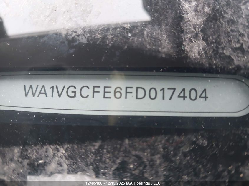 2015 Audi Q7 Prestige VIN: WA1VGCFE6FD017404 Lot: 12485186