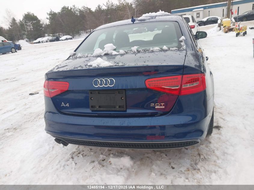 2013 Audi A4 2.0T Premium VIN: WAUHFCFLXDN011615 Lot: 12485194