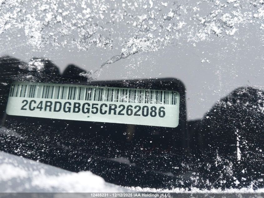 2012 Dodge Grand Caravan Se/Sxt VIN: 2C4RDGBG5CR262086 Lot: 12485231