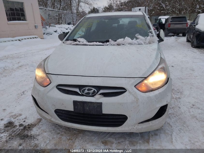 2012 Hyundai Accent VIN: KMHCU4AEXCU208656 Lot: 12485373