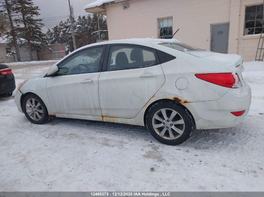 2012 Hyundai Accent VIN: KMHCU4AEXCU208656 Lot: 12485373