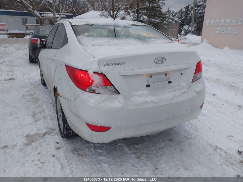 2012 Hyundai Accent VIN: KMHCU4AEXCU208656 Lot: 12485373