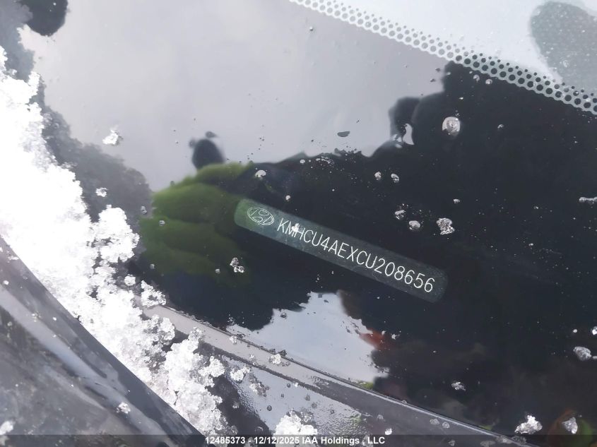 2012 Hyundai Accent VIN: KMHCU4AEXCU208656 Lot: 12485373