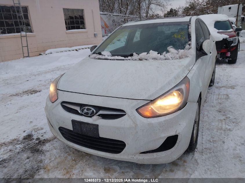 2012 Hyundai Accent VIN: KMHCU4AEXCU208656 Lot: 12485373