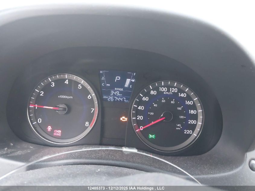 2012 Hyundai Accent VIN: KMHCU4AEXCU208656 Lot: 12485373