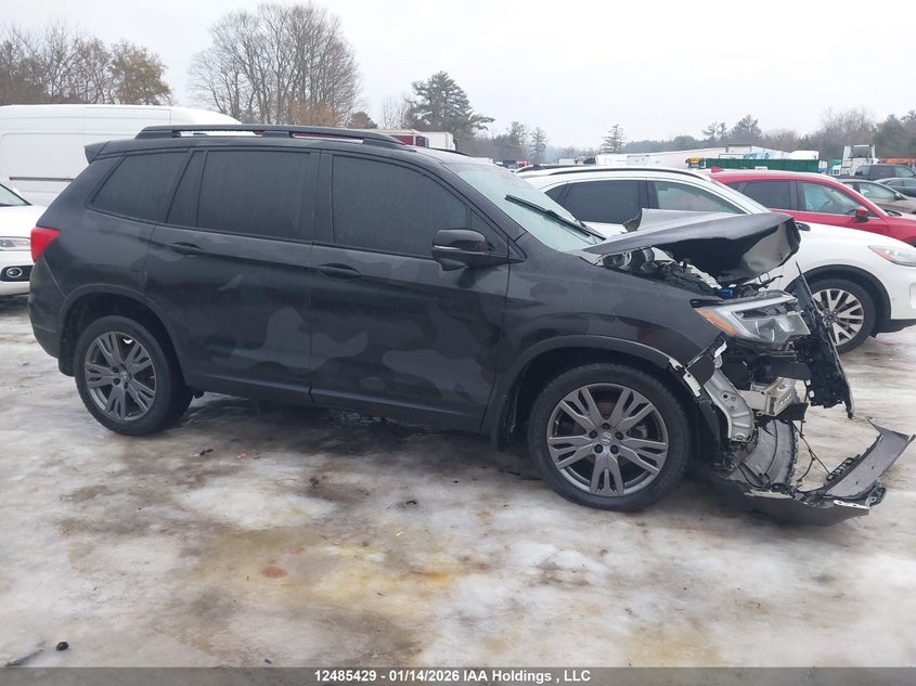 2021 Honda Passport Ex-L VIN: 5FNYF8H56MB500848 Lot: 12485429