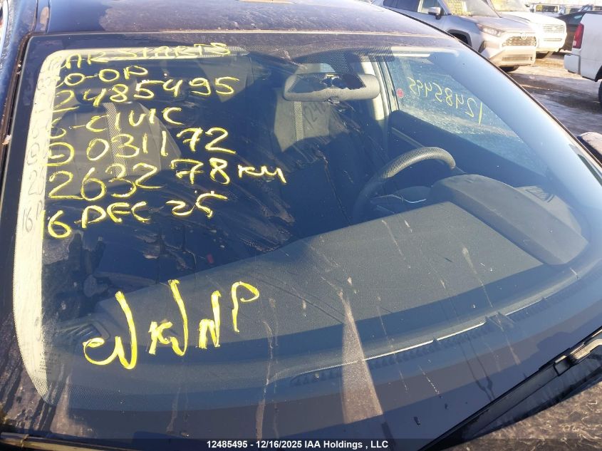 2016 Honda Civic Ex 4Dr VIN: 2HGFC2F75GH031172 Lot: 12485495