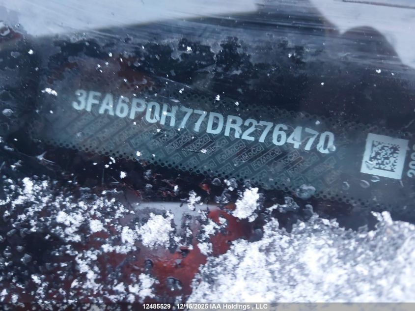 2013 Ford Fusion Se VIN: 3FA6P0H77DR276470 Lot: 12485529