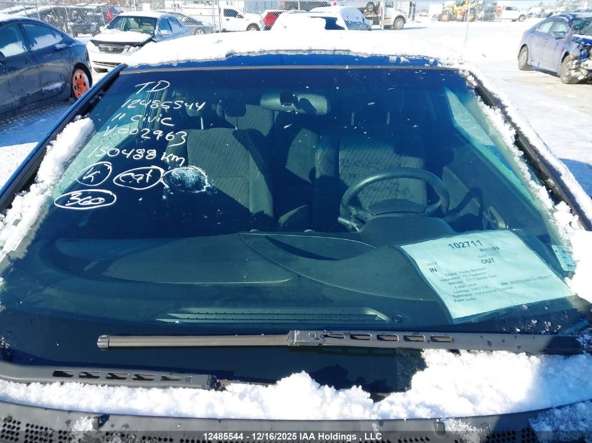 2011 Honda Civic Se VIN: 2HGFG1A64BH002963 Lot: 12485544