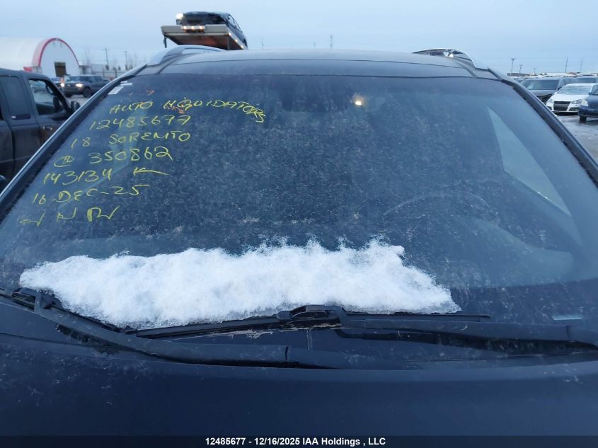 2018 Kia Sorento 3.3L Sx/3.3L Sxl VIN: 5XYPKDA57JG350862 Lot: 12485677