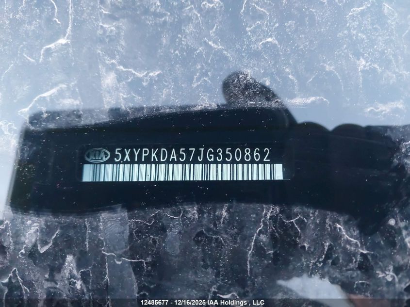 2018 Kia Sorento 3.3L Sx/3.3L Sxl VIN: 5XYPKDA57JG350862 Lot: 12485677