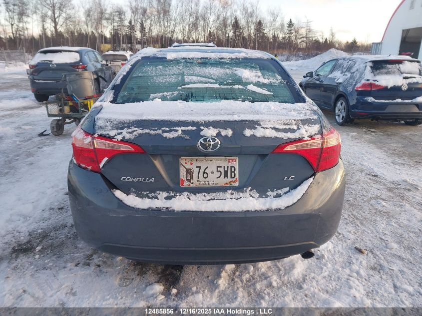 2017 Toyota Corolla Le VIN: 2T1BURHE1HC752325 Lot: 12485856