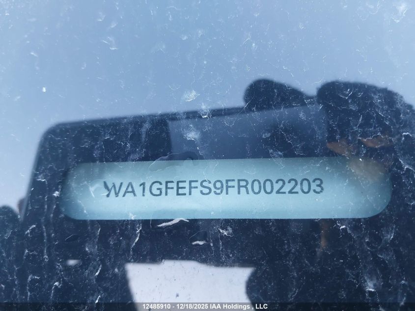 2015 Audi Q3 2.0T Technik VIN: WA1GFEFS9FR002203 Lot: 12485910