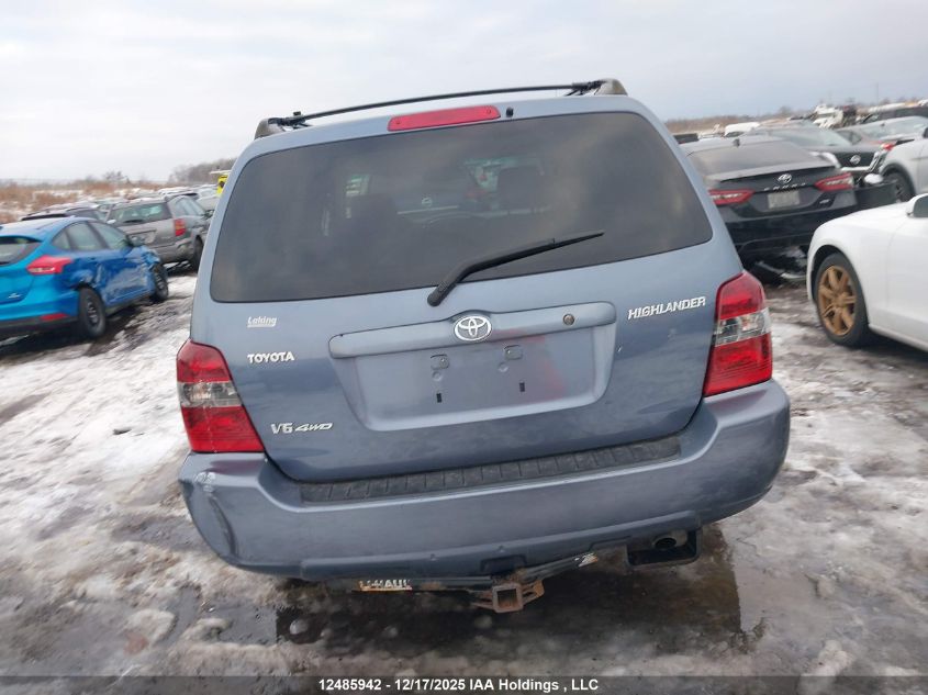 2006 Toyota Highlander Limited VIN: JTEHP21A960136567 Lot: 12485942