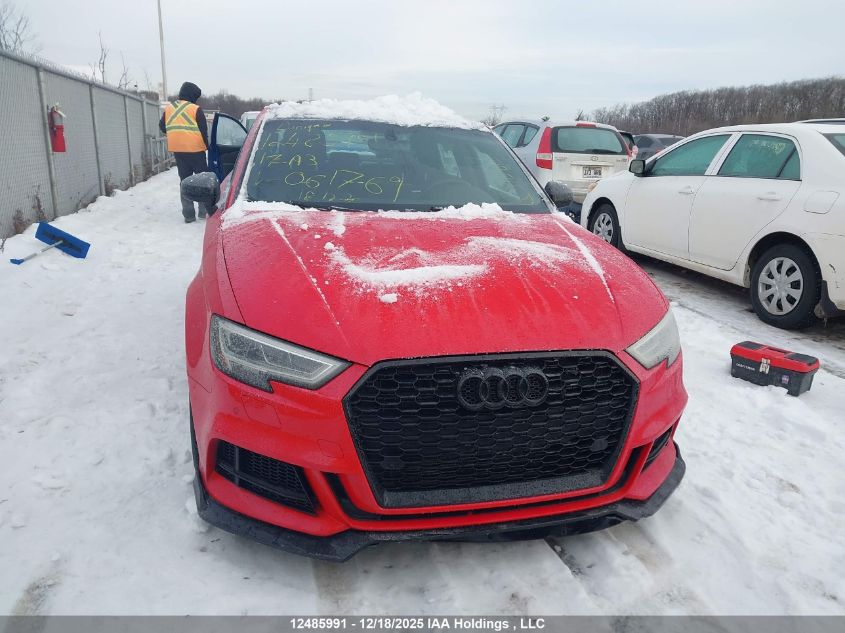 2017 Audi A3 2.0T Progressiv VIN: WAUJ8GFF9H1061769 Lot: 12485991