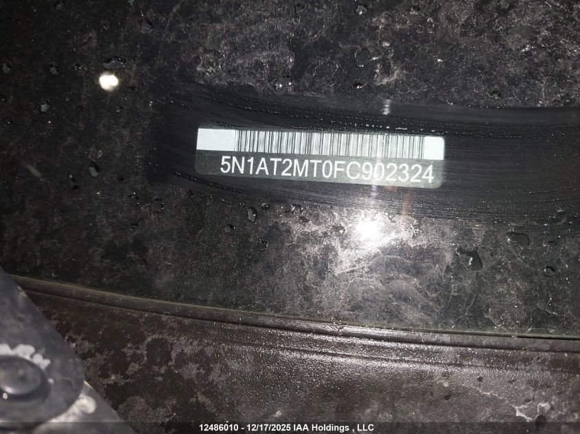 2015 Nissan Rogue VIN: 5N1AT2MT0FC902324 Lot: 12486010
