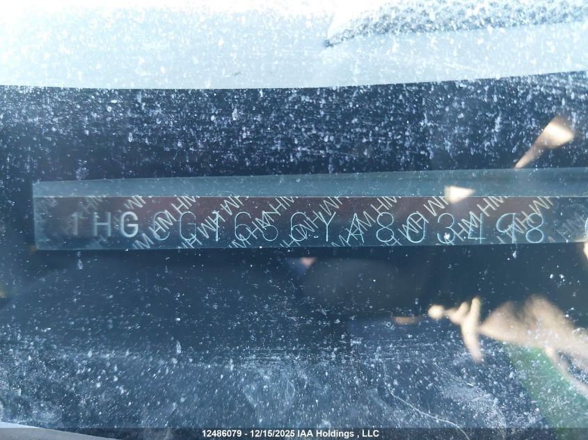 2000 Honda Accord Ex V6 VIN: 1HGCG1656YA803498 Lot: 12486079