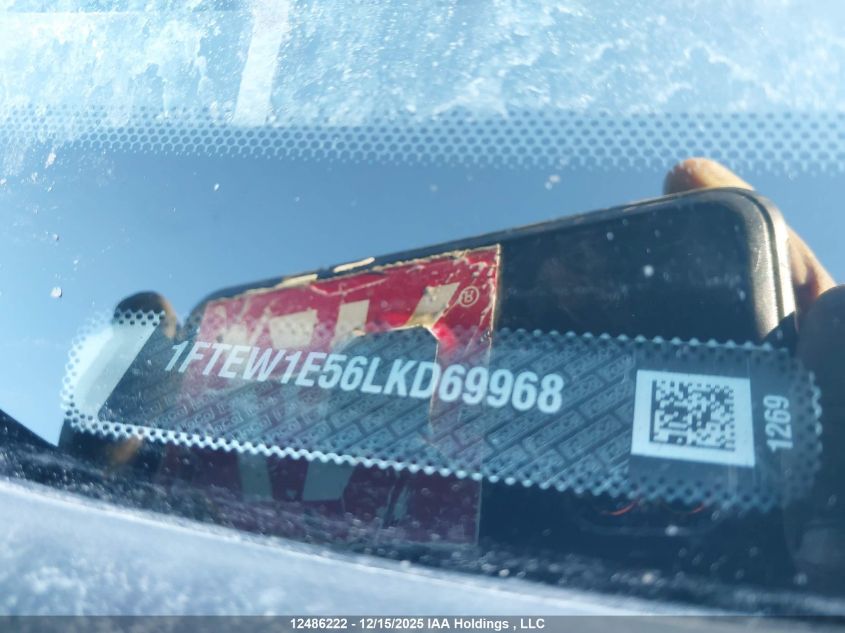 2020 Ford F-150 Lariat VIN: 1FTEW1E56LKD69968 Lot: 12486222