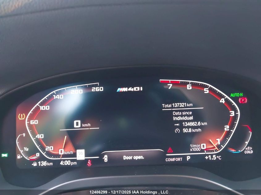 2020 BMW X4 M40I VIN: 5UX2V5C02L9C12371 Lot: 12486299