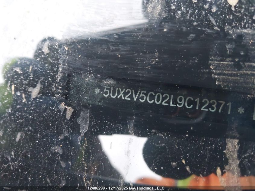 2020 BMW X4 M40I VIN: 5UX2V5C02L9C12371 Lot: 12486299