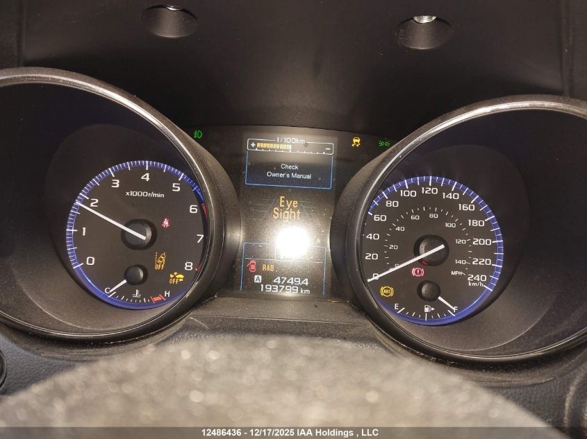 2018 Subaru Outback Touring VIN: 4S4BSDTC1J3224809 Lot: 12486436