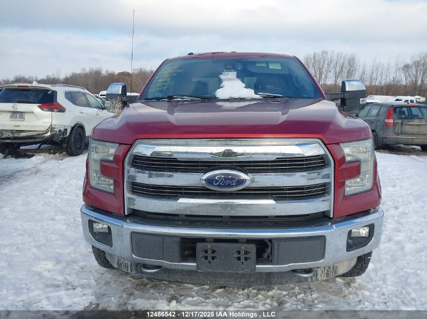 2016 Ford F-150 Lariat VIN: 1FTEW1EGXGFA41145 Lot: 12486542