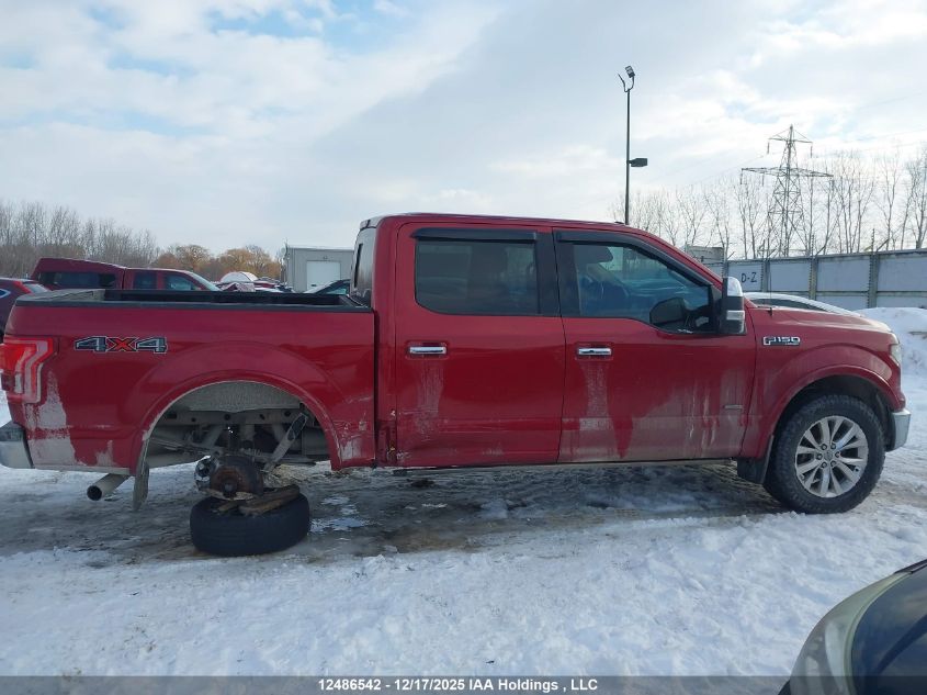 2016 Ford F-150 Lariat VIN: 1FTEW1EGXGFA41145 Lot: 12486542