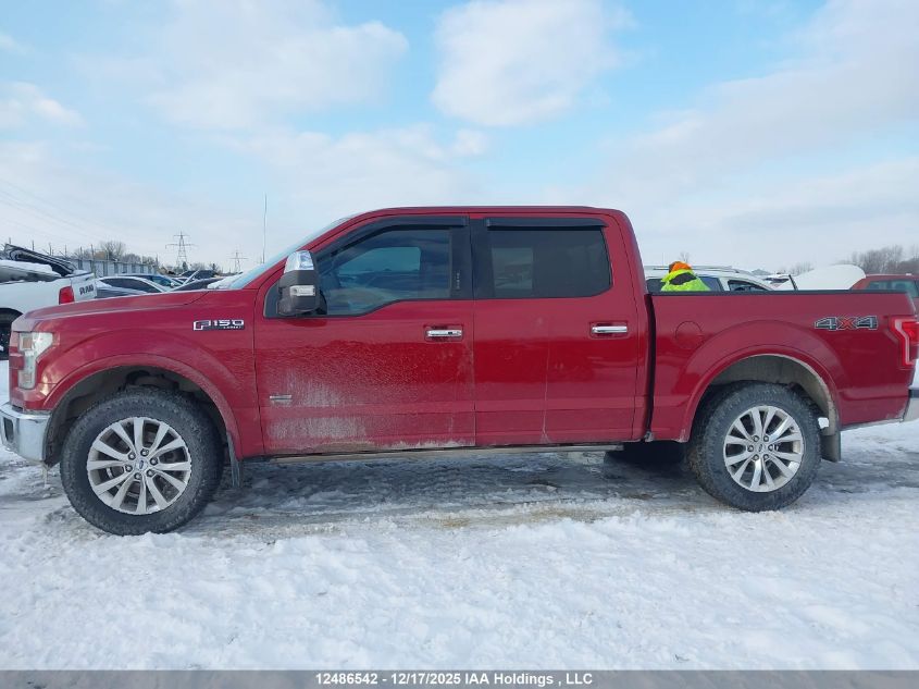 2016 Ford F-150 Lariat VIN: 1FTEW1EGXGFA41145 Lot: 12486542