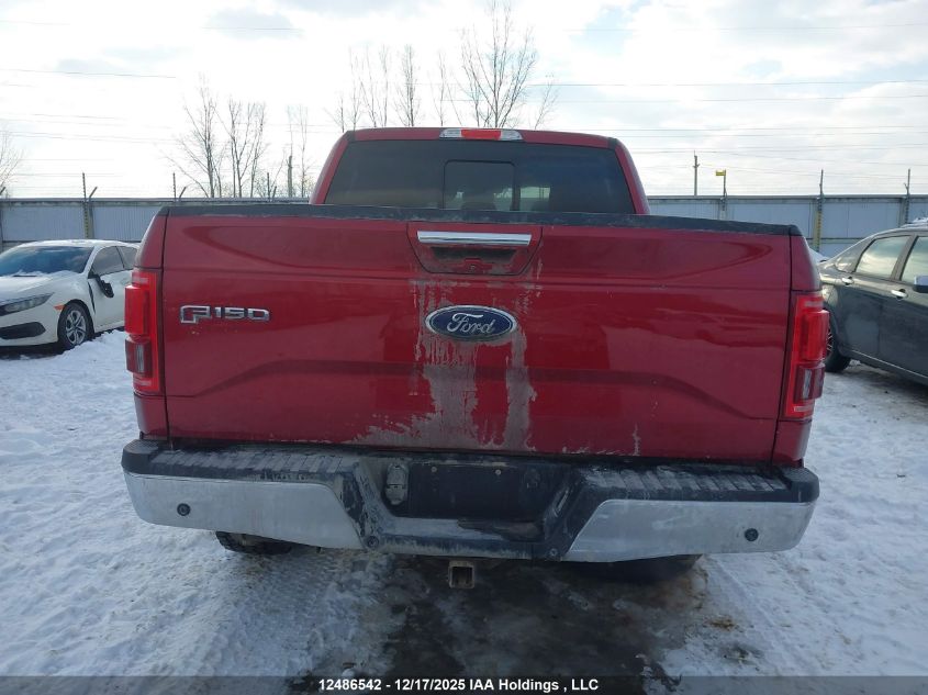 2016 Ford F-150 Lariat VIN: 1FTEW1EGXGFA41145 Lot: 12486542