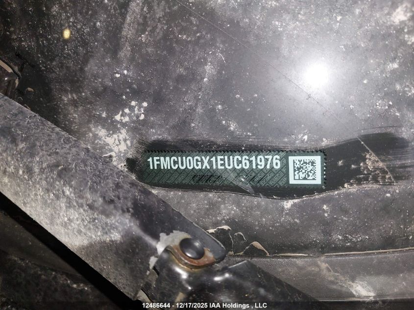 2014 Ford Escape Se VIN: 1FMCU0GX1EUC61976 Lot: 12486644