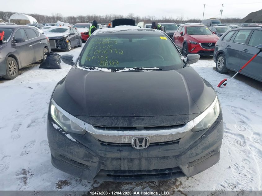 2016 Honda Civic Lx VIN: 2HGFC2F55GH006772 Lot: 12476203X