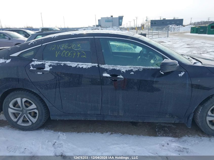 2016 Honda Civic Lx VIN: 2HGFC2F55GH006772 Lot: 12476203X