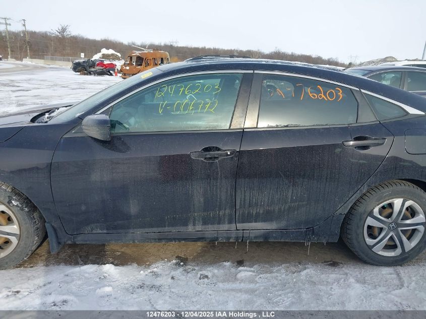 2016 Honda Civic Lx VIN: 2HGFC2F55GH006772 Lot: 12476203X