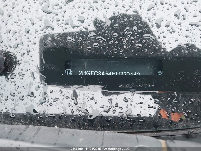 2017 Honda Civic Si Si VIN: 2HGFC3A54HH220442 Lot: 12446209X